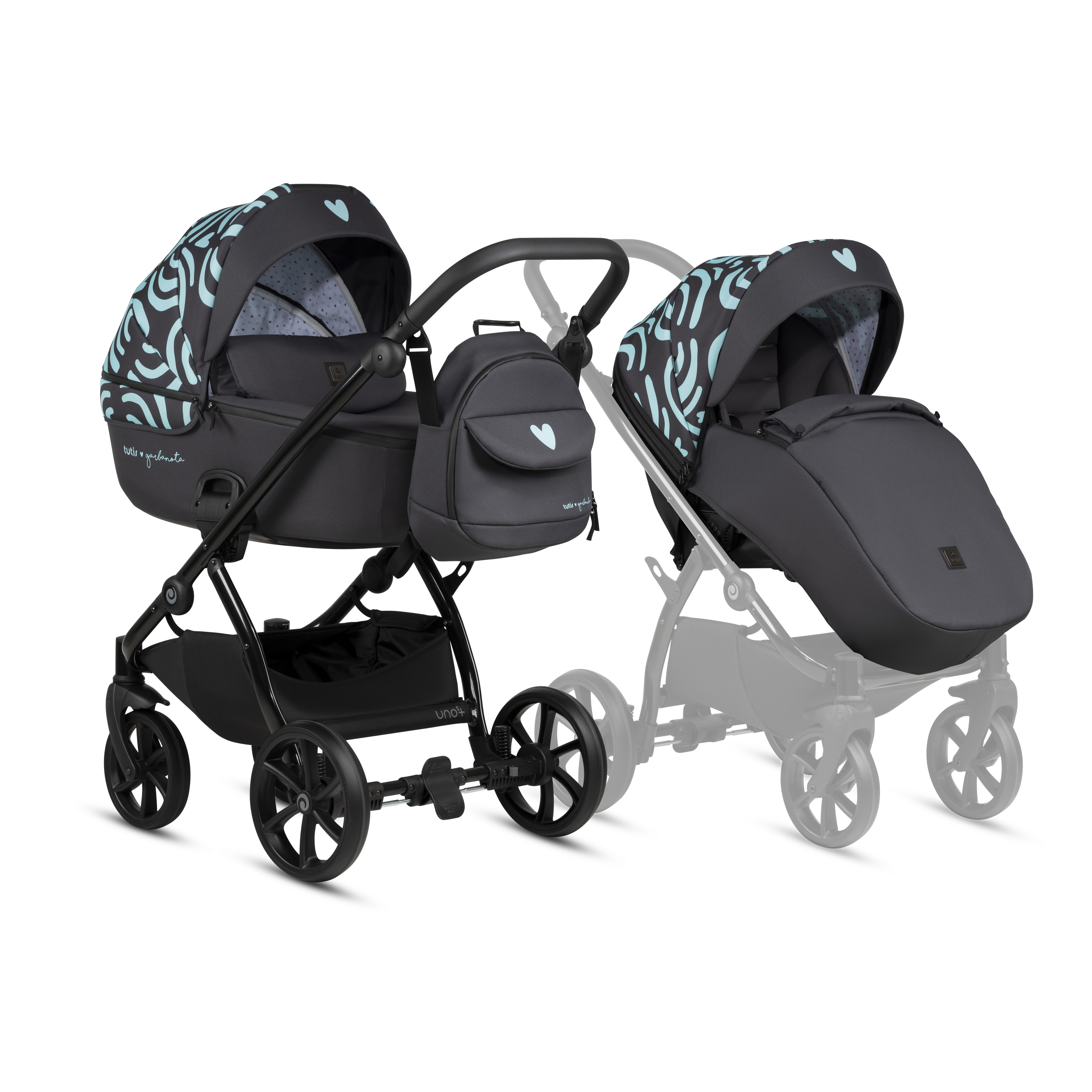 Tutis UNO 5+ Garbanota baby stroller 2in1 138 SOGNO