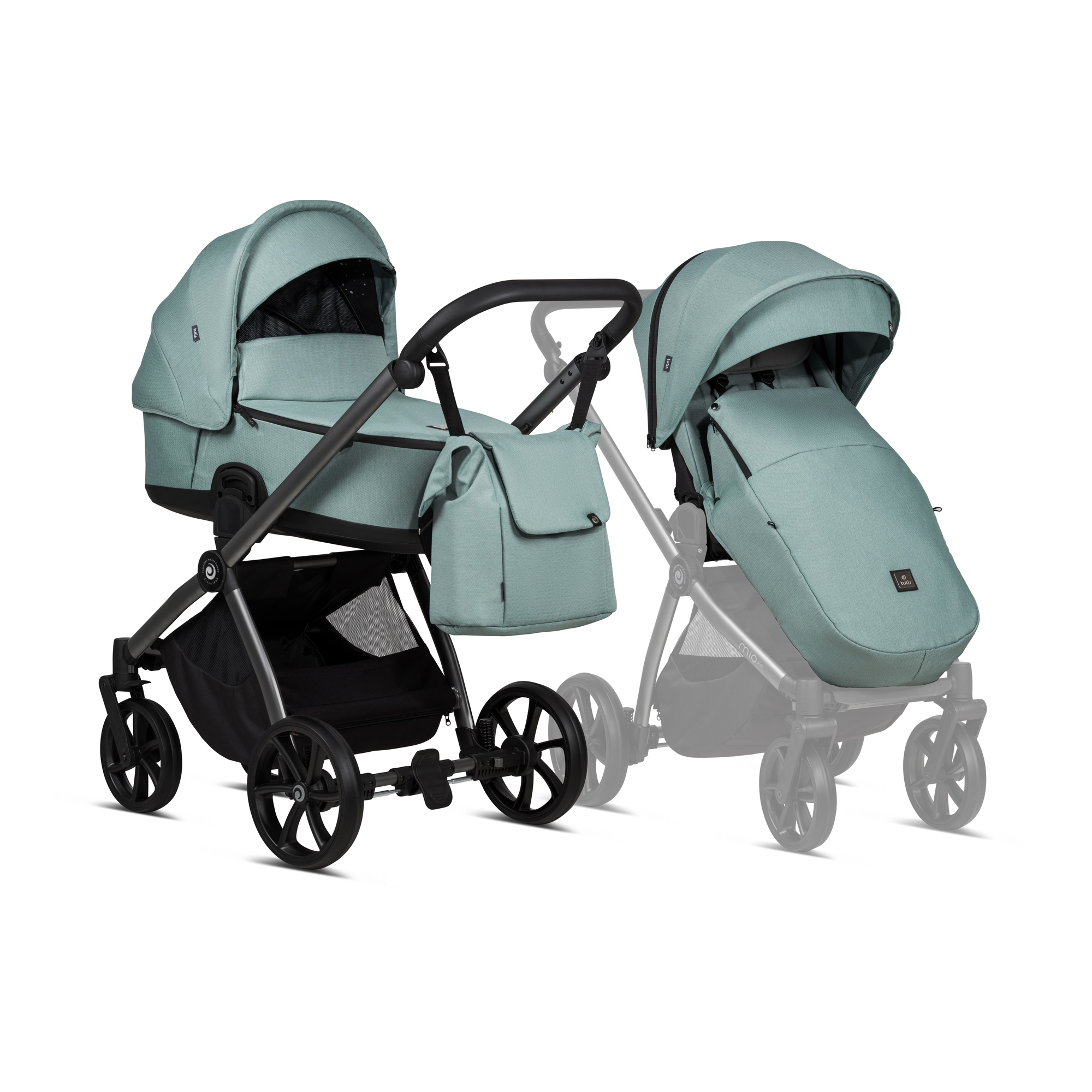Tutis MIO 3+ 2in1 baby stroller 243 Turquoise