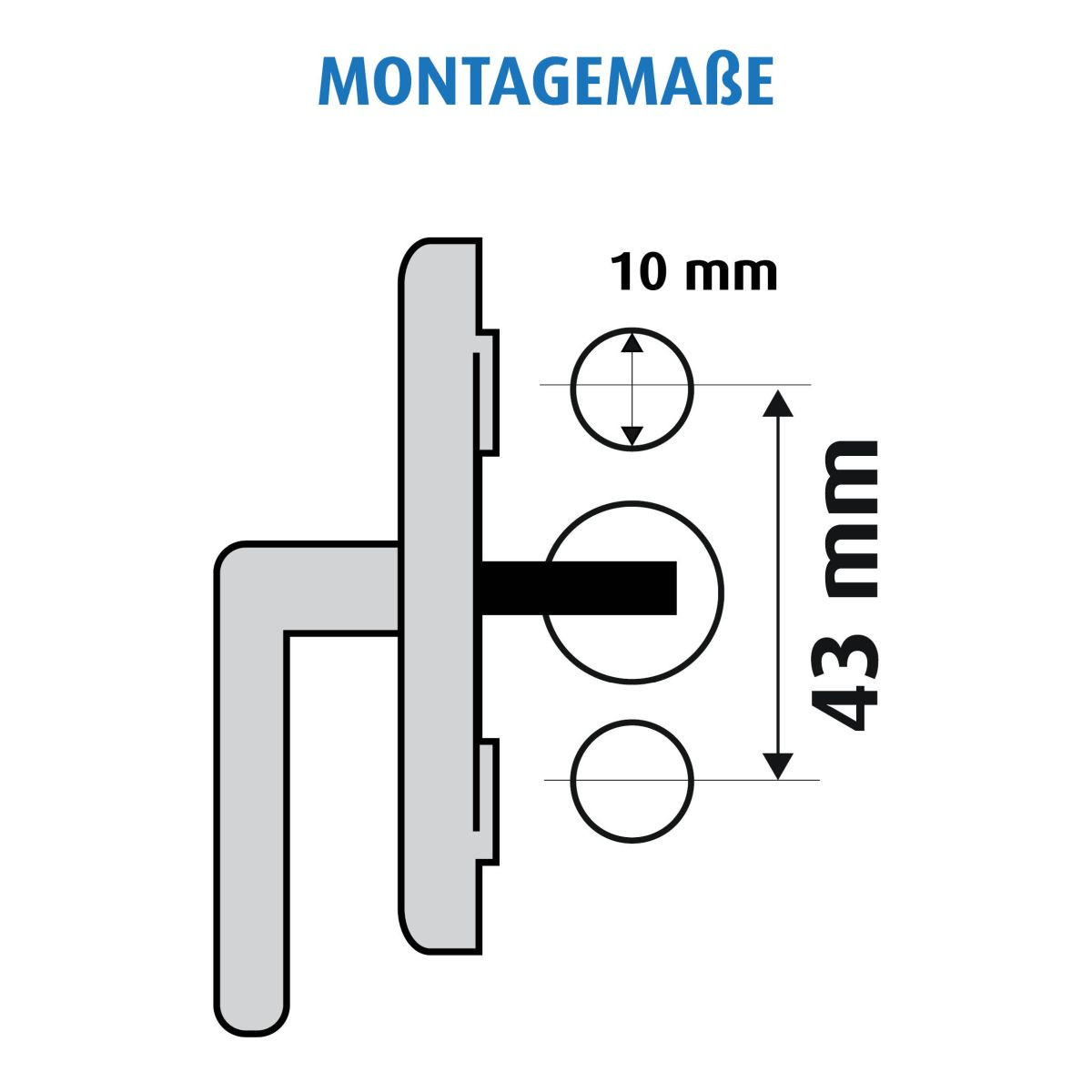 70060 Reer door and window lock 3 pcs WHITE