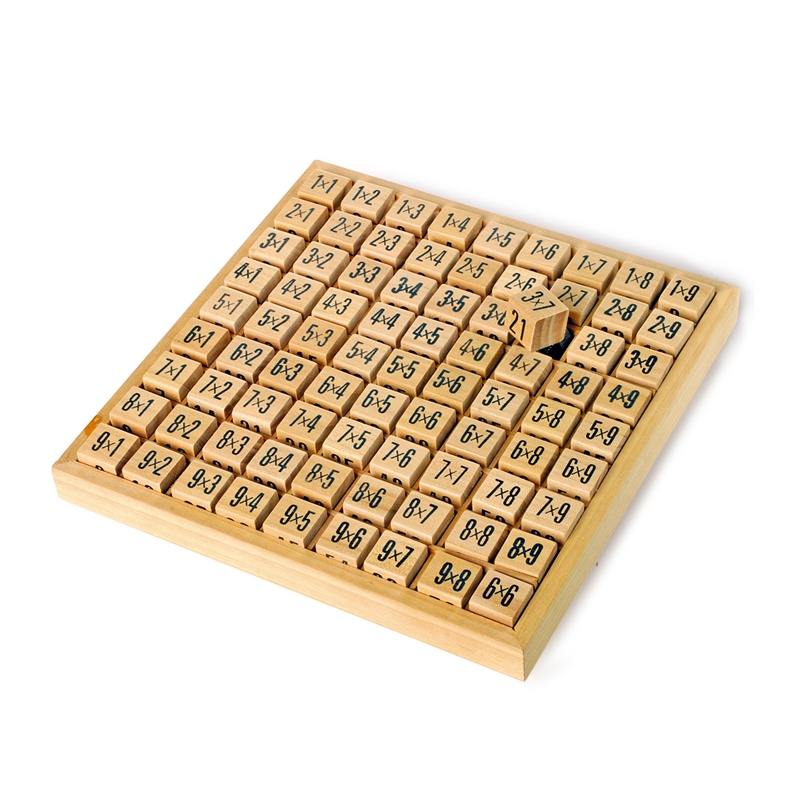 Small Foot Кубчета Таблица за умножение, дървени