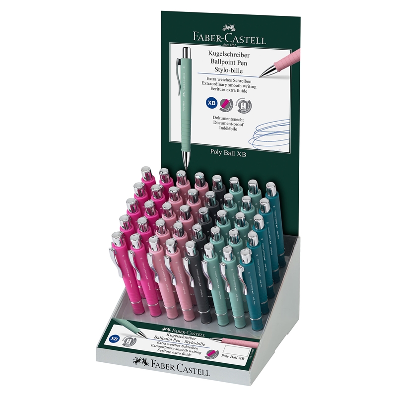 Faber-Castell Химикалка Poly Ball Urban, 40 броя в дисплей