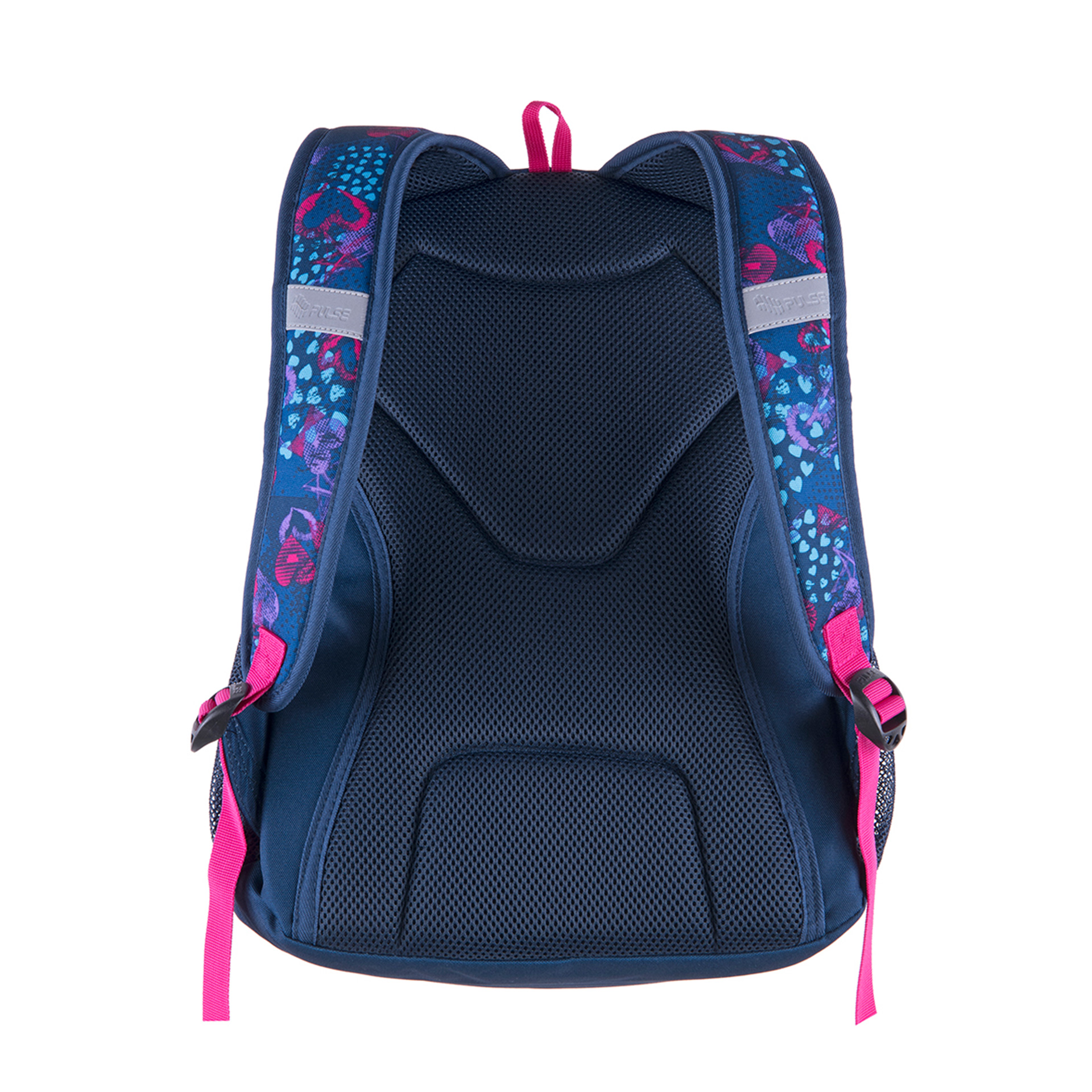 Pulse Раница Teens, на сърца, синьо-розова