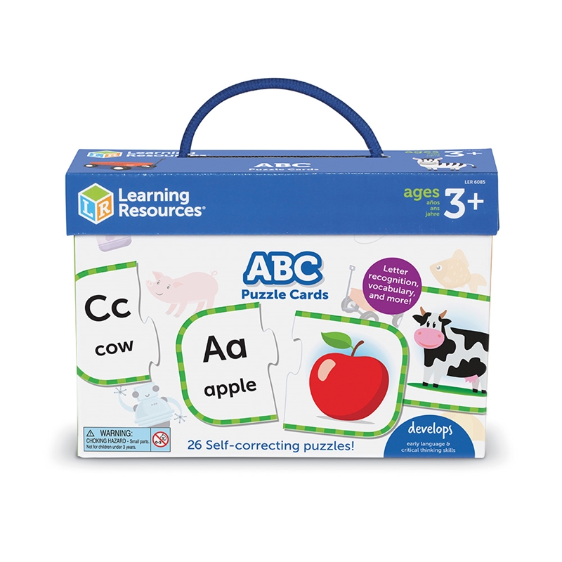 Learning Resources Карти, тип пъзел, ABC, 12.7 x 7.6 cm