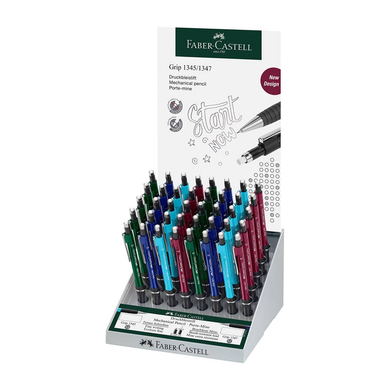 Faber-Castell Автоматичен молив Grip 1345/1347, 40 броя в дисплей