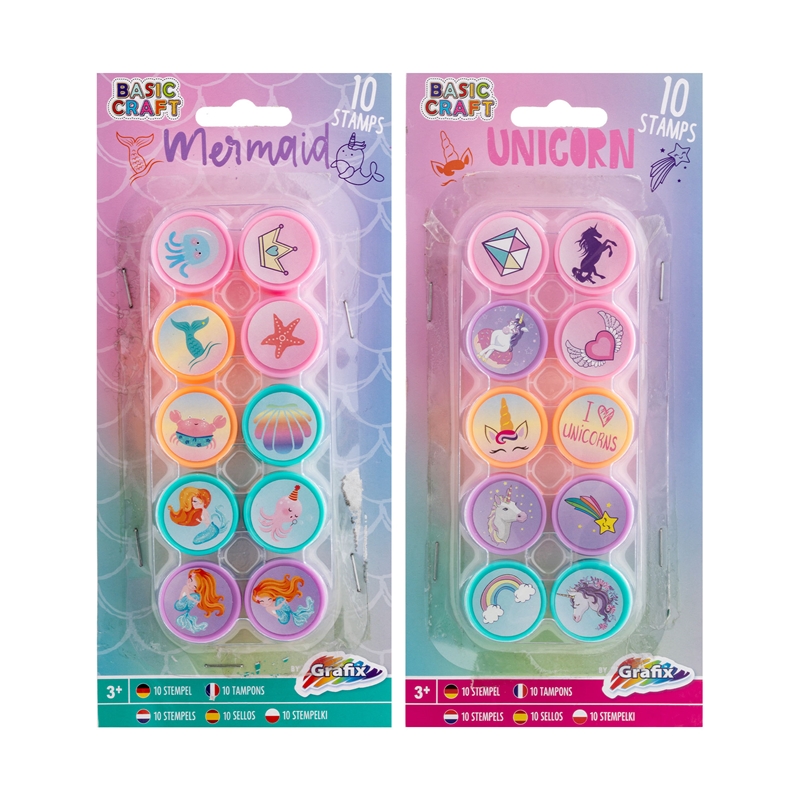 Grafix Stampers, 10 pieces, assorted, pack 48