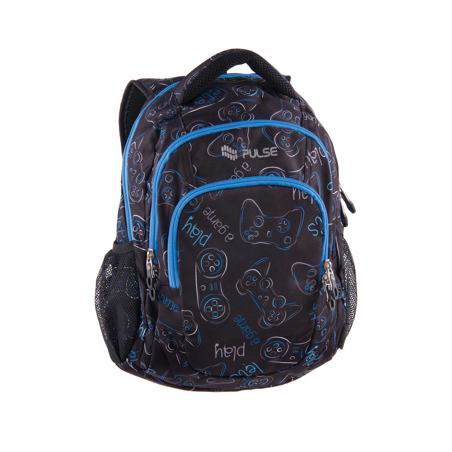 Pulse Backpack Teens Joystick, black and blue