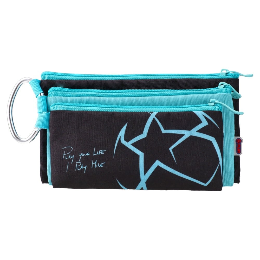 Statovac XL3 Toiletry Bag - Football, with three zippers