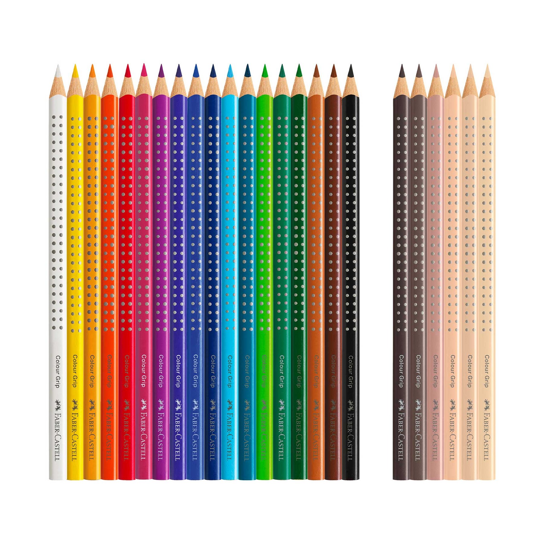 Faber-Castell Colored pencils Grip 2001 - Skintones, 18+6 colors