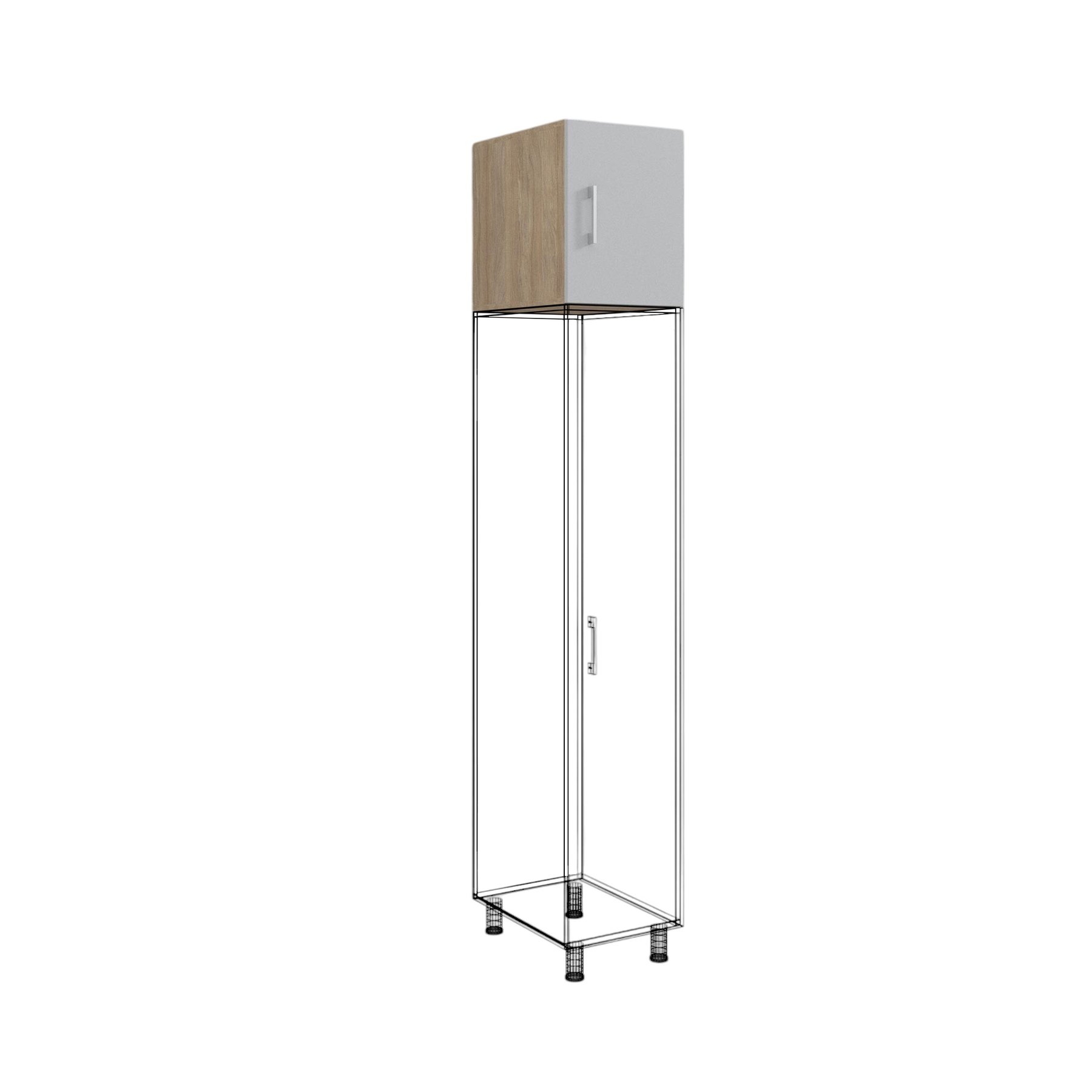 RFG Extension, single, 400 x 560 x 500 mm, grey