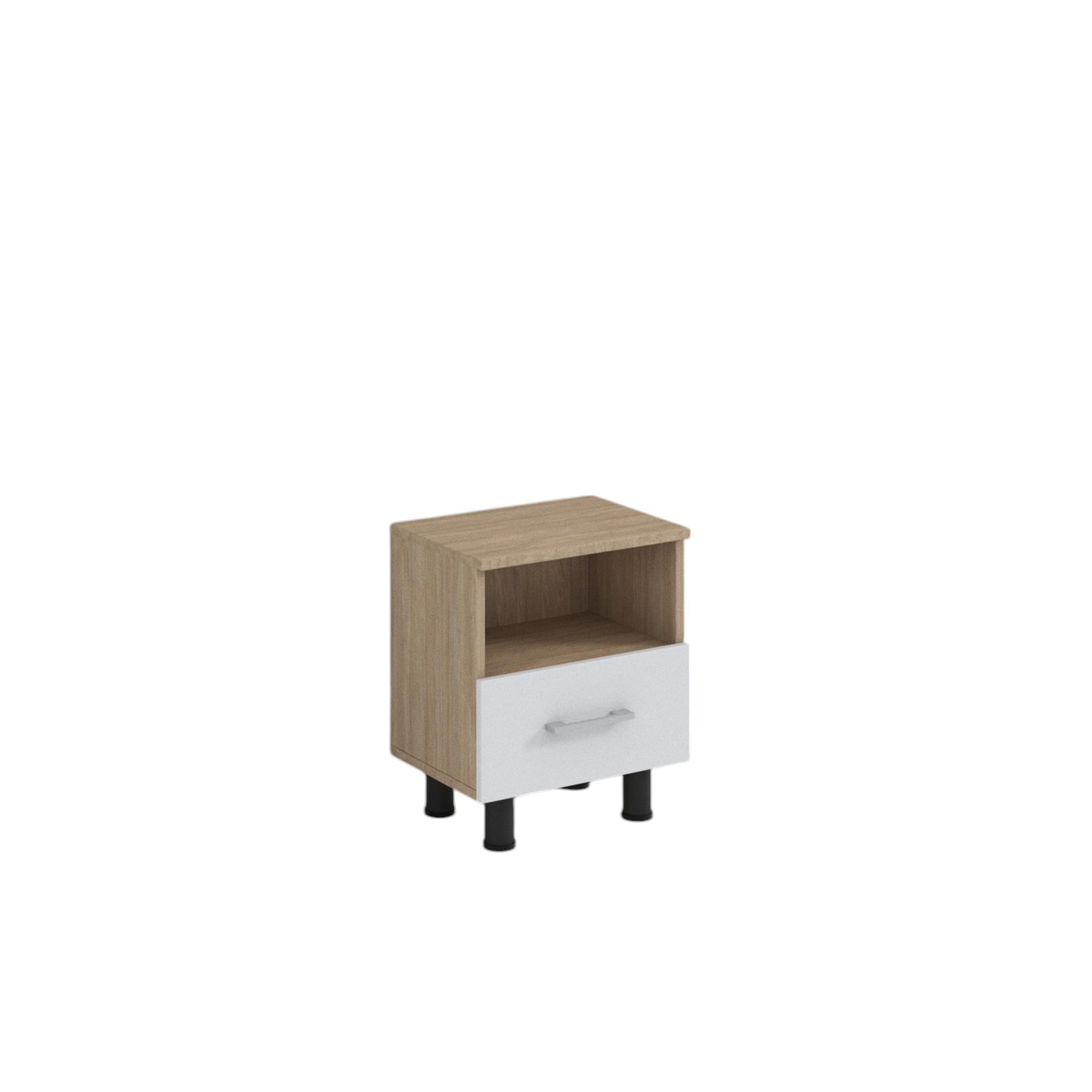 RFG Cabinet, with drawer and niche, 420 x 300 x 500 mm, sonoma oak and white