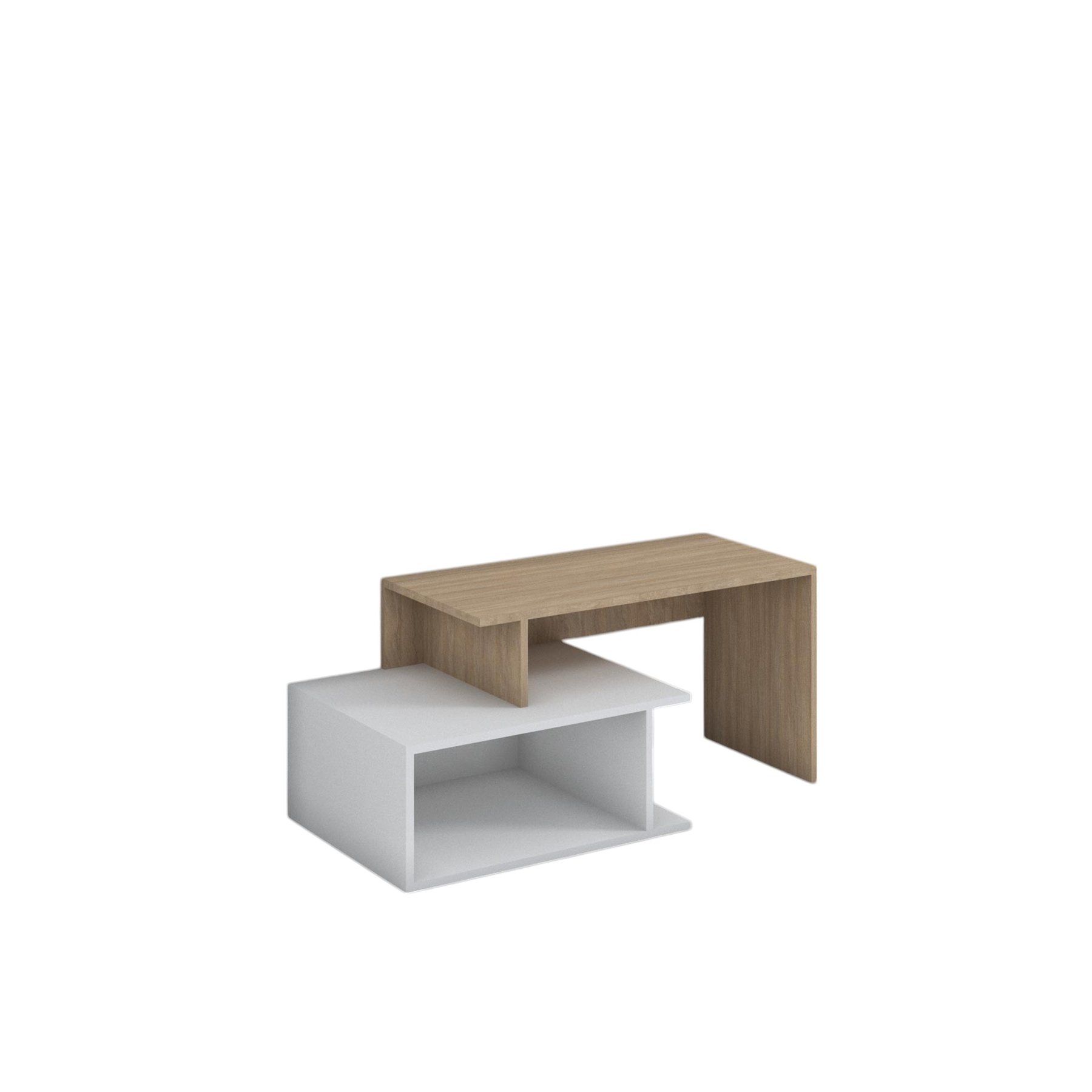 RFG TV cabinet, 1250 x 500 x 500 mm, white base, sonoma oak top