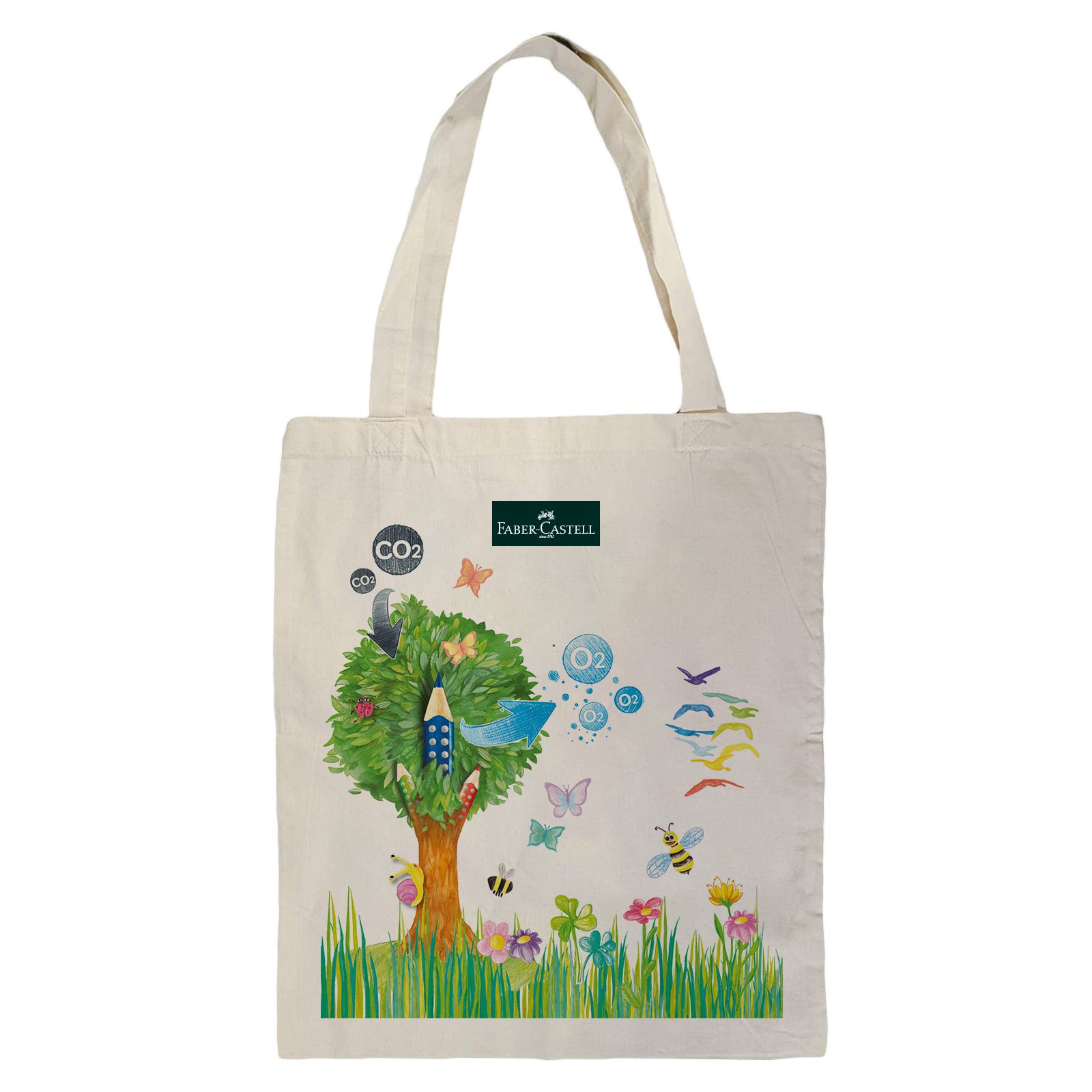 Faber-Castell Bag, 370 x 410 mm, with long handles