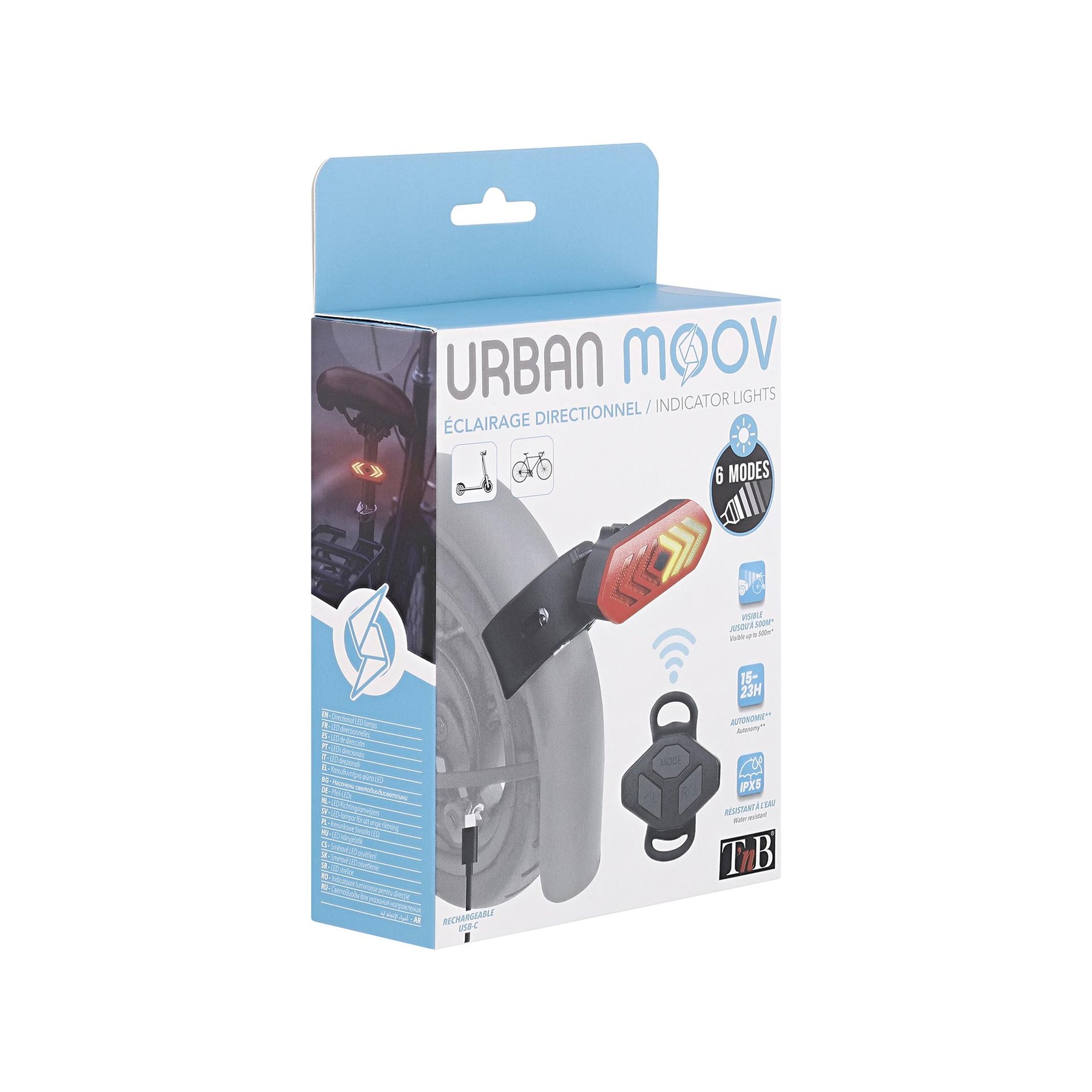 TNB Urban Moov bicycle turn signal, with controller