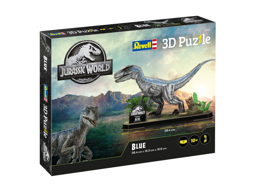 Puzzle, Revell, Jurassic World Blue 3D, 57 pieces