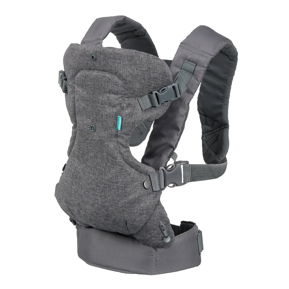 Ergonomic baby carrier, Infantino, Flip 4 in 1, Gray, from 3.6 to 14.5 kg.