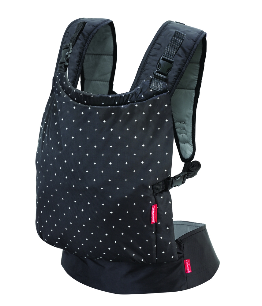 Ergonomic baby carrier, Infantino, 2 in 1, Black, from 5.5 to 18 kg.