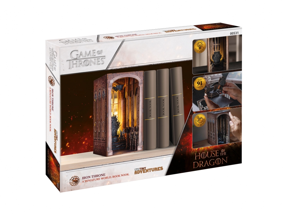 Assembly model with LED light, Revell, House of the Dragon, Iron Throne, Small Worlds for assembly, 91 parts