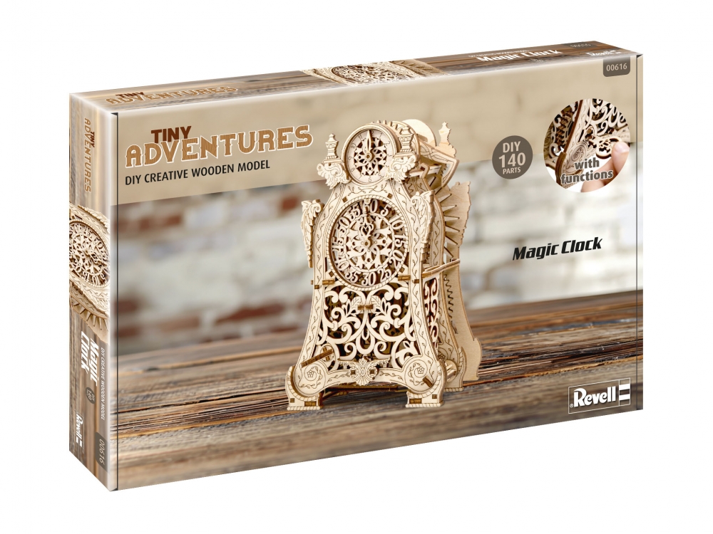 Wooden model kit, Revell, Little Adventures, Magic Clock, 149 pieces