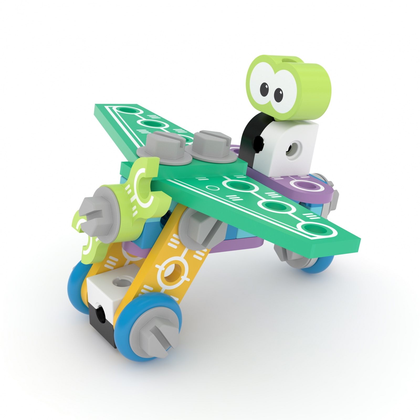 Building kit, J′adore, Robot, 38 pieces