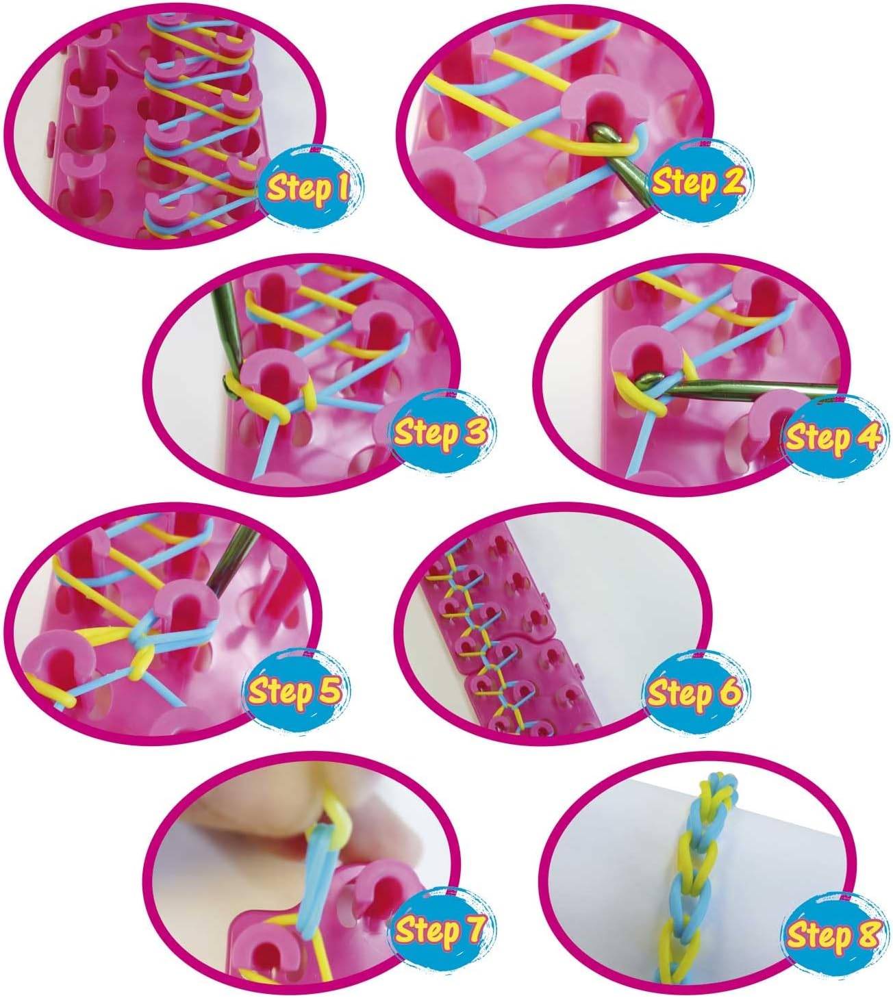 Creative kit, Craze, Loops, Bracelet knitting mat and hook set
