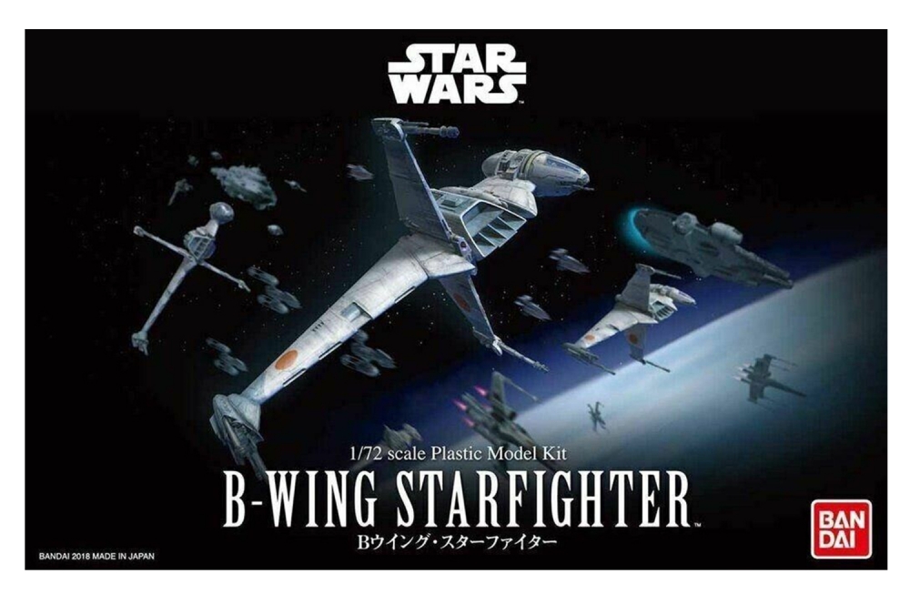 Сглобяем модел, BANDAI, Star Wars, B-Wing Fighter easy-click, 105 части
