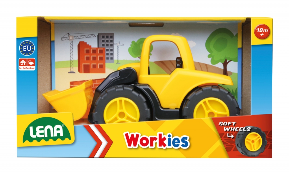 Количка за игра, Lena, Булдозер, Workies, 14 см