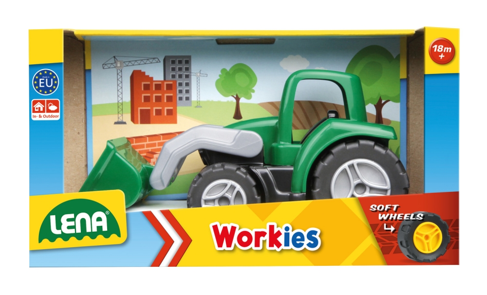 Количка за игра, Lena, Трактор, Workies, 14 см