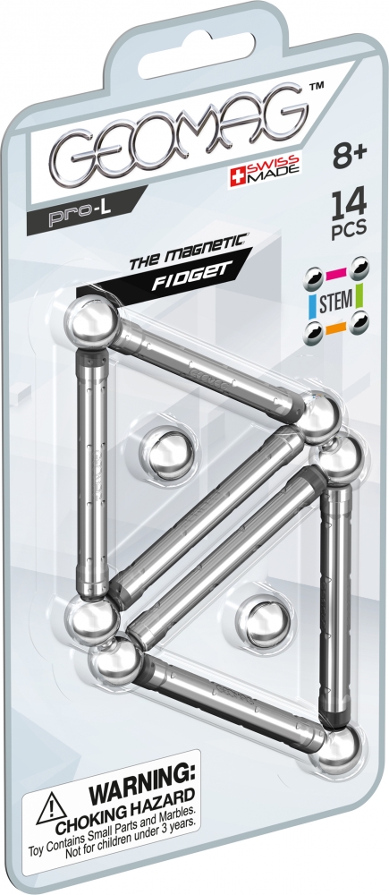 Magnetic constructor, Geomag, Pro-L Fidget, 14 parts