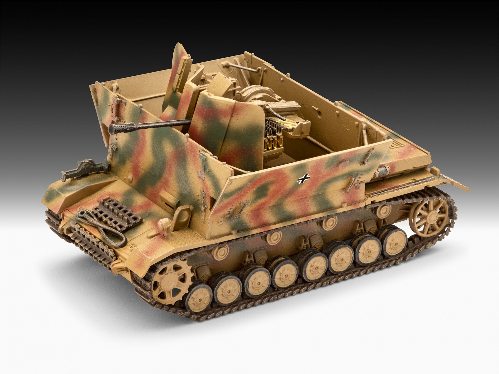 Assembly model, Revell, Flakpanzer IV Möbelwagen 3.7cm Flak 43 Tank, 144 parts