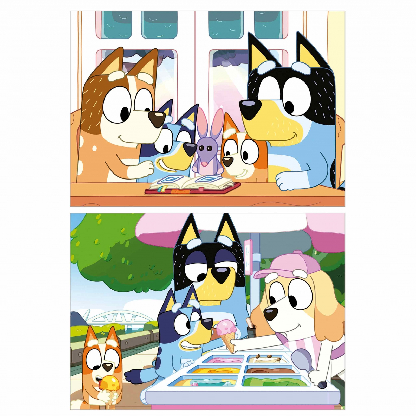 Пъзел Bluey в куфарче, 2 х 48 части