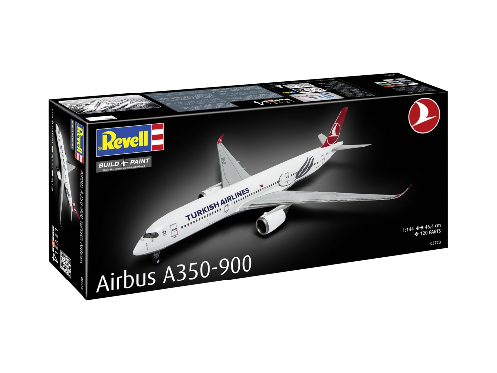 Assembly model, Revell, Airbus A350-900 Turkish Airlines, 120 parts