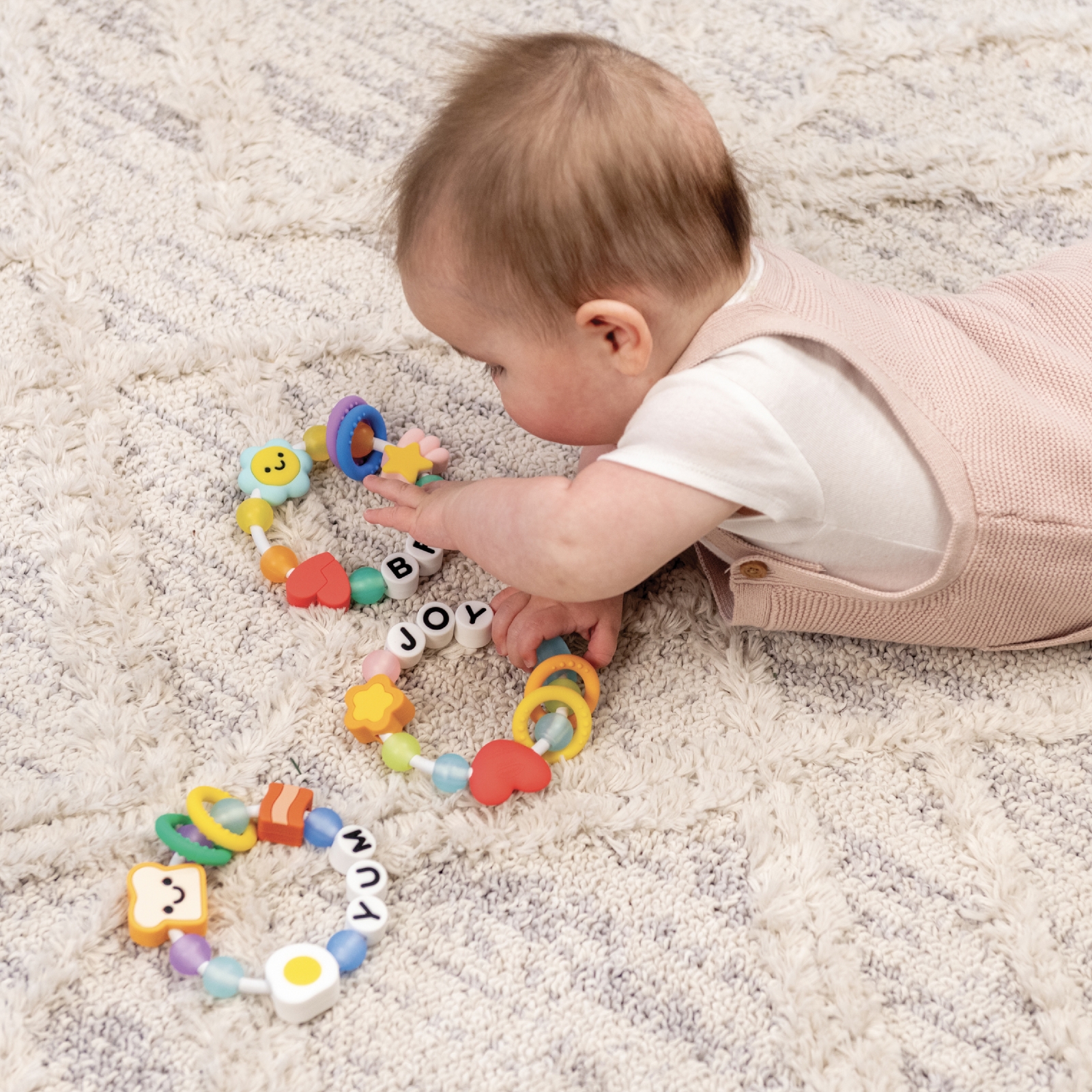 Силиконова бебешка гризалка, Infantino, Обичам те