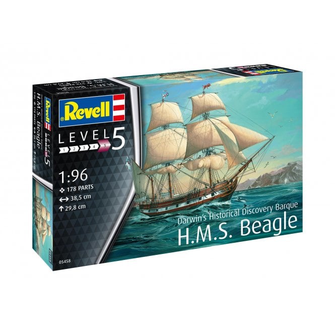 Ветроходен кораб H.M.S. Beagle - сглобяем модел, 178 части