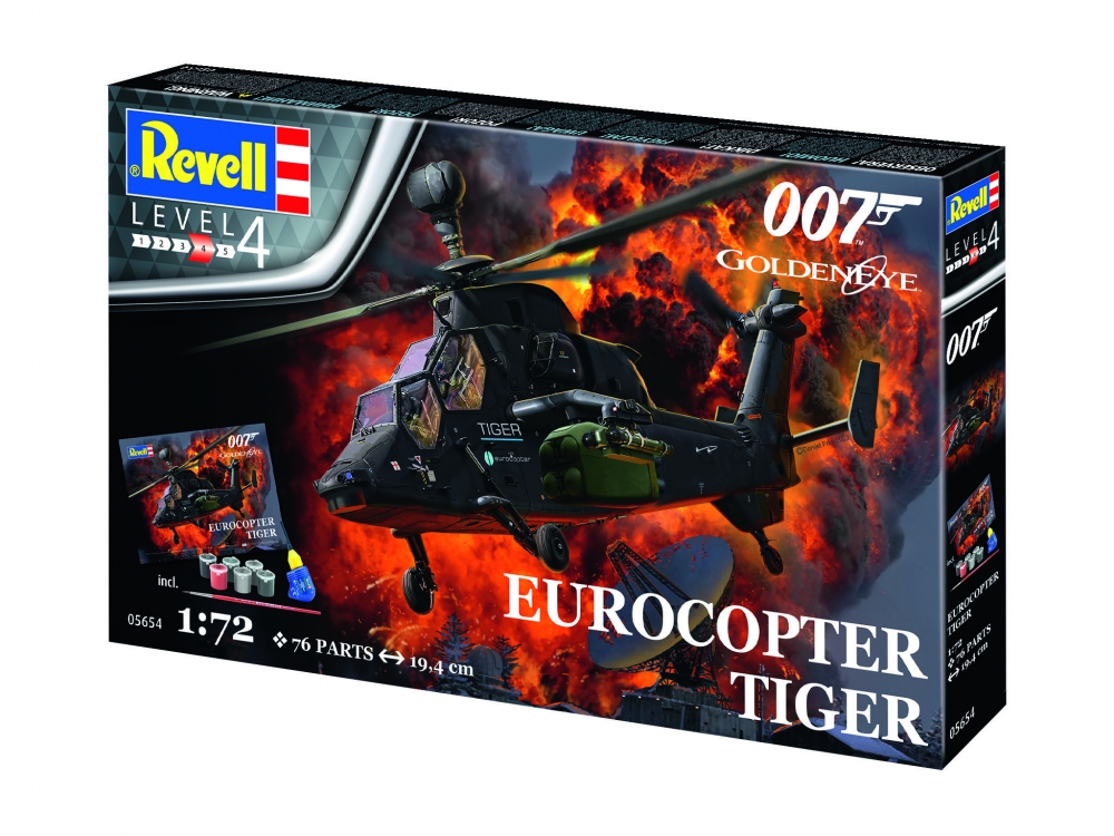 Комплект за сглобяване Eurocopter Tiger, James Bond 007 GoldenEye, 76 части