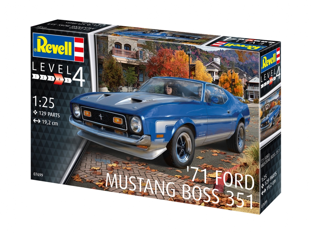 Сглобяем модел 71 Mustang Boss 351, 129 части