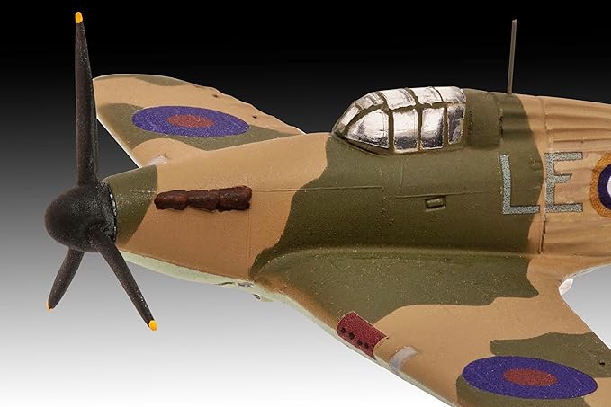 Assembly model, Revell, Spitfire aircraft and Hawker Hurricane aircraft