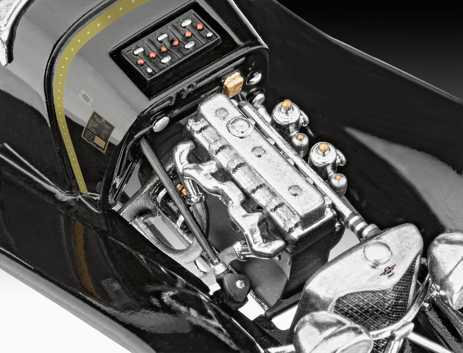 Assembly model, Revell, Jaguar SS 100 car, 75 parts