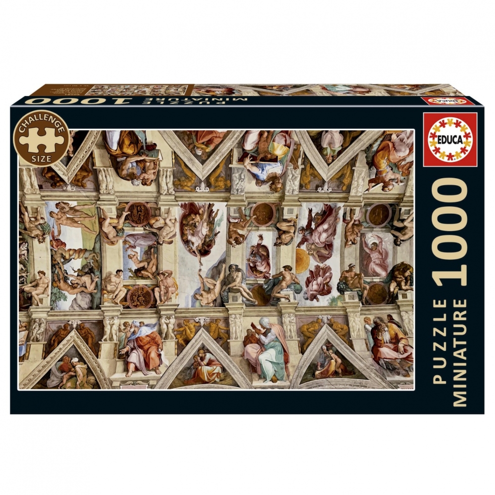 Puzzle, Educa, Sistine Chapel, Miniature, 1000 pieces