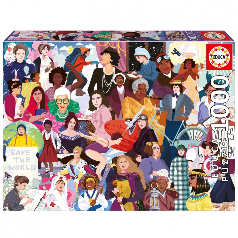 Puzzle, Educa, Iconic Women, 1000 pieces