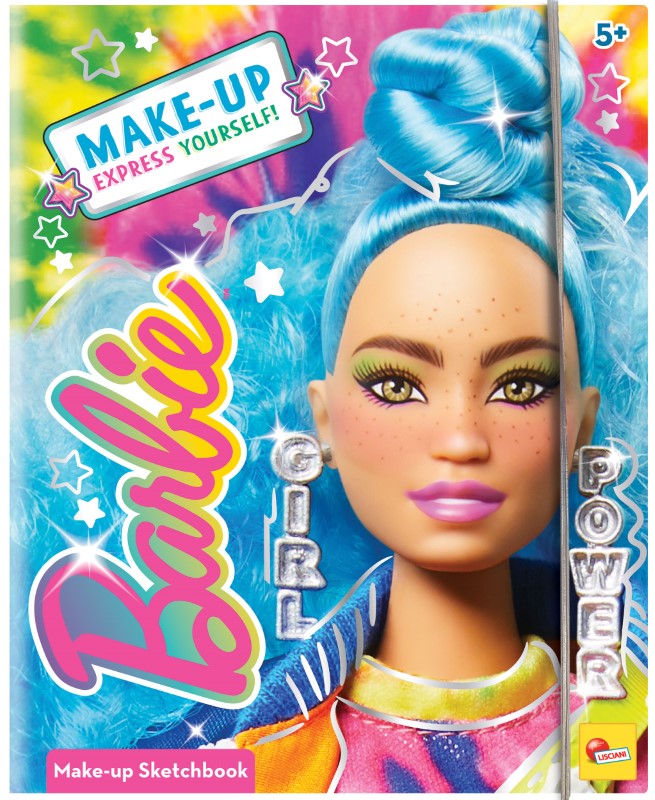 Творчески комплект, Lisciani, Barbie, Модна папка за гримиране
