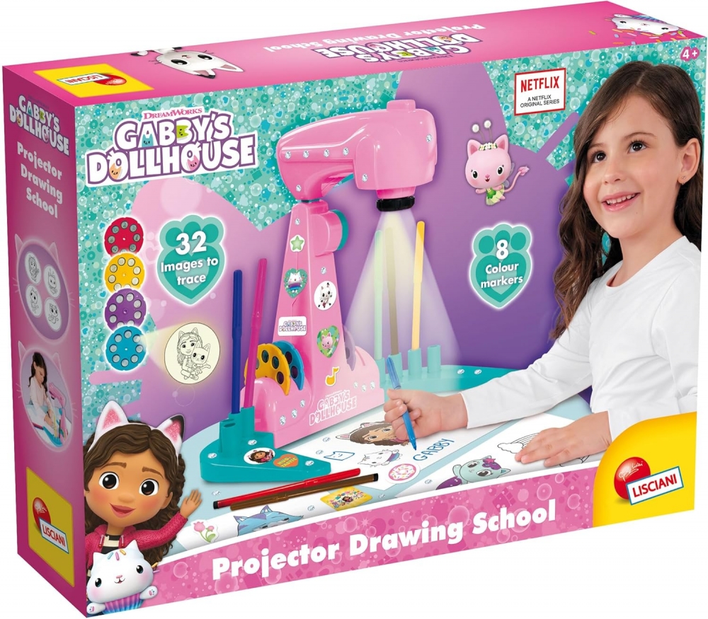 Creative set, Lisciani, Gabby′s Dollhouse, Drawing projector
