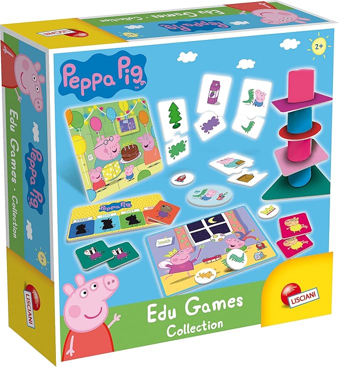 Комплект образователни игри, Lisciani, Peppa Pig