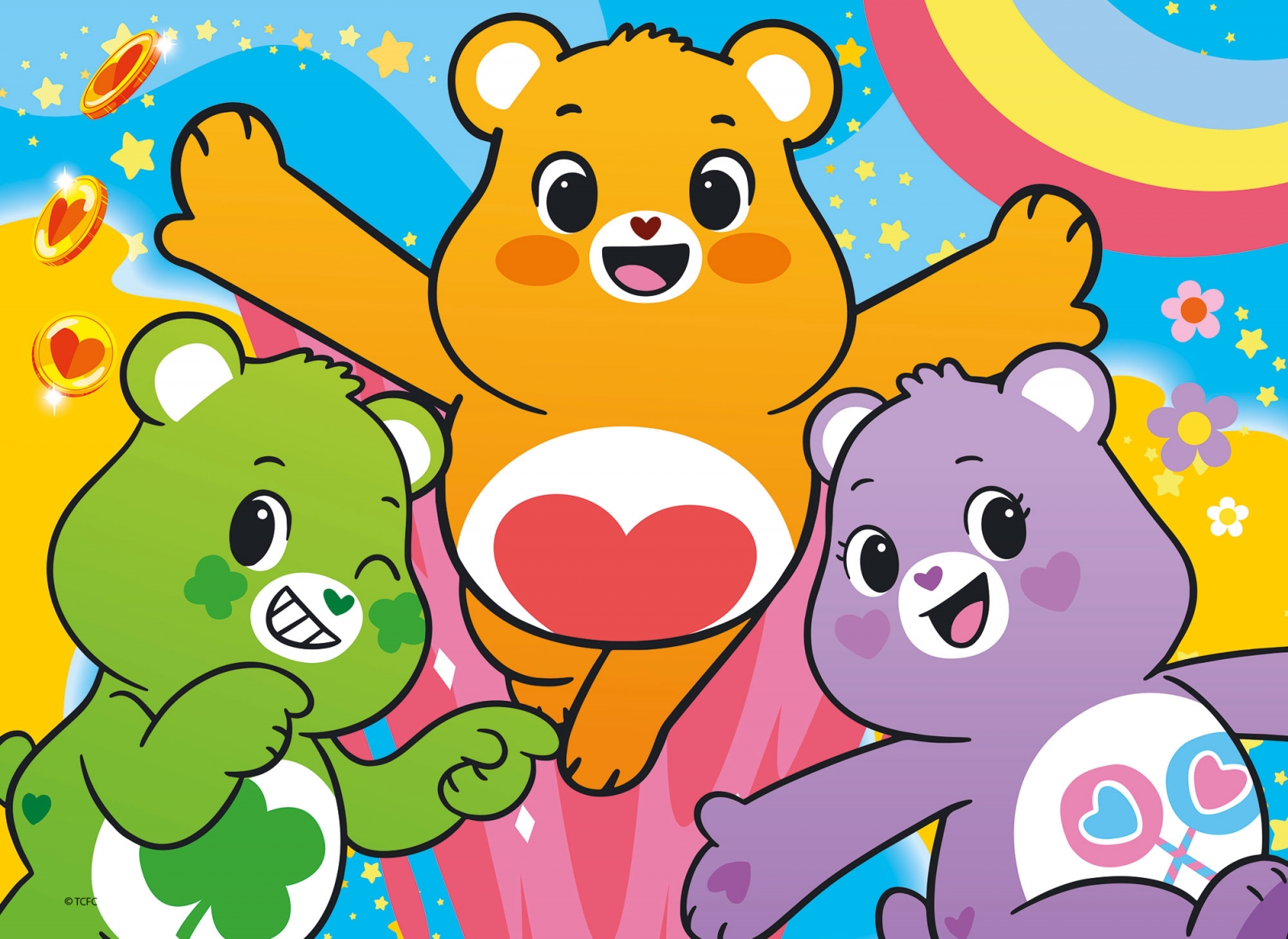 Puzzle, Lisciani, Care Bears, Double-sided puzzle, 4X48 pieces