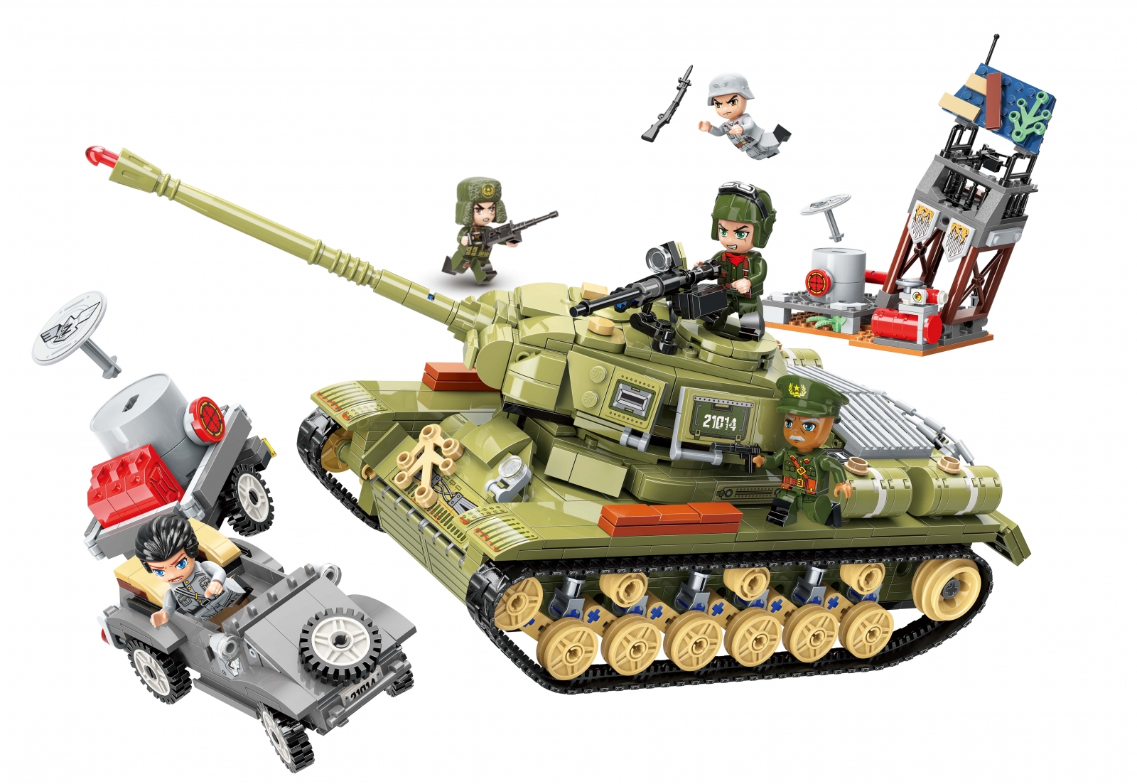 Конструктор Combat Zone, Тежък танков корпус, 858 части