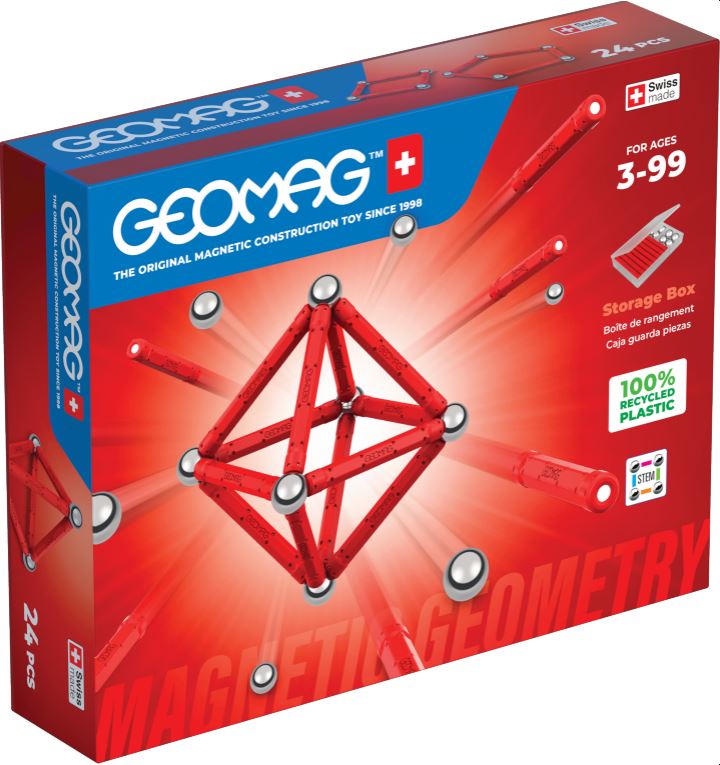 Magnetic constructor, Geomag, Classic Geometry, 24 pieces