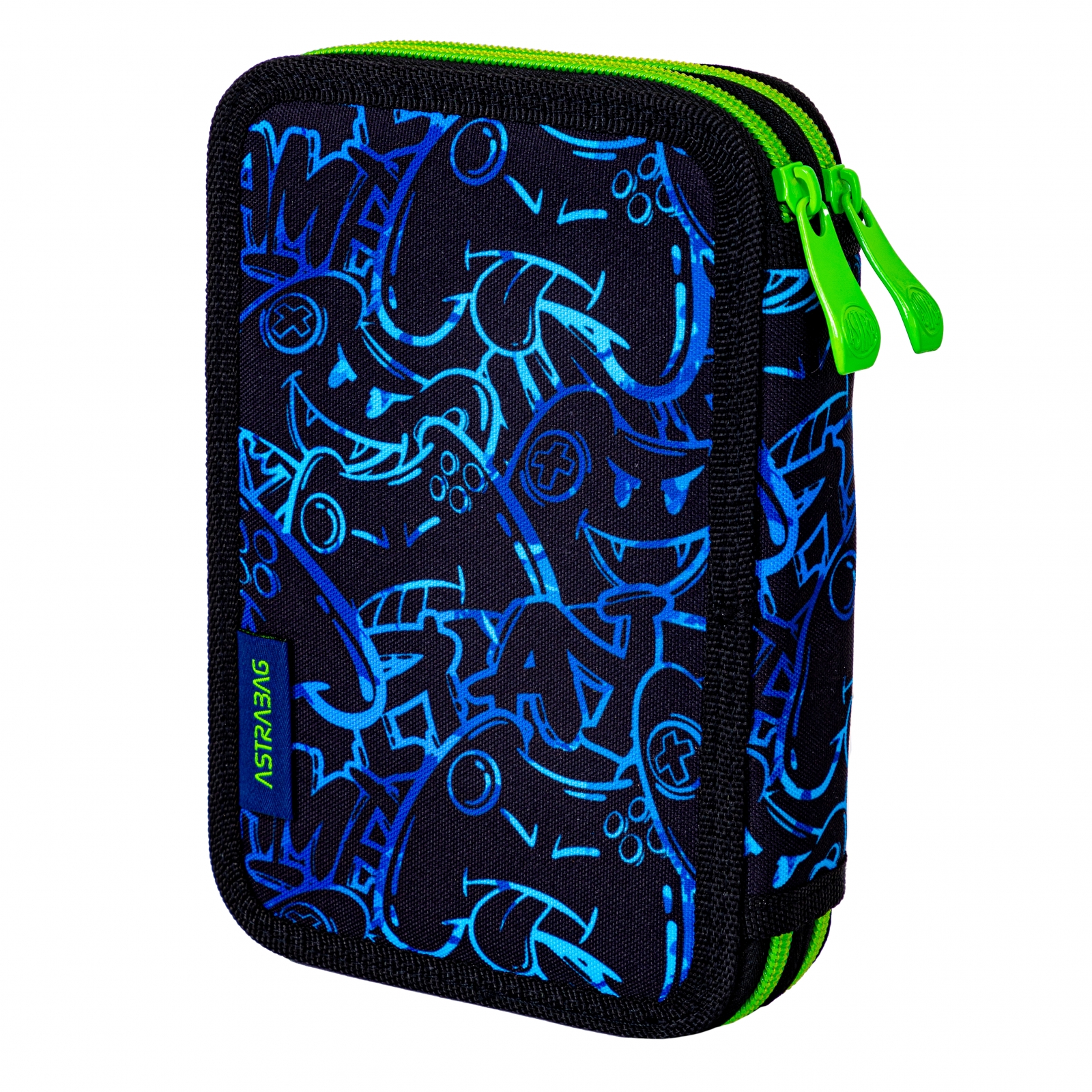 Double vanity case with accessories ASTRABAG Joystick, AC21, 20.5 x 13 x 4.5 cm