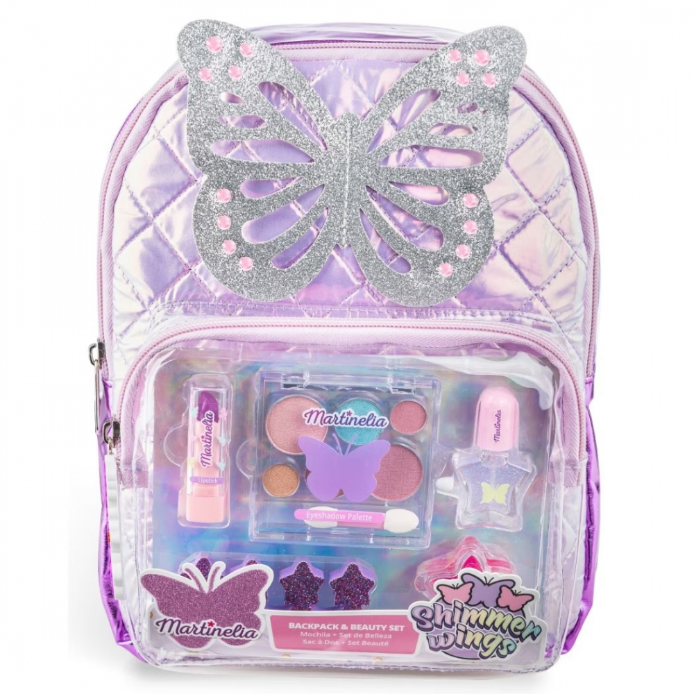 Козметичен комплект Shimmer Wings, С раница, 6 части