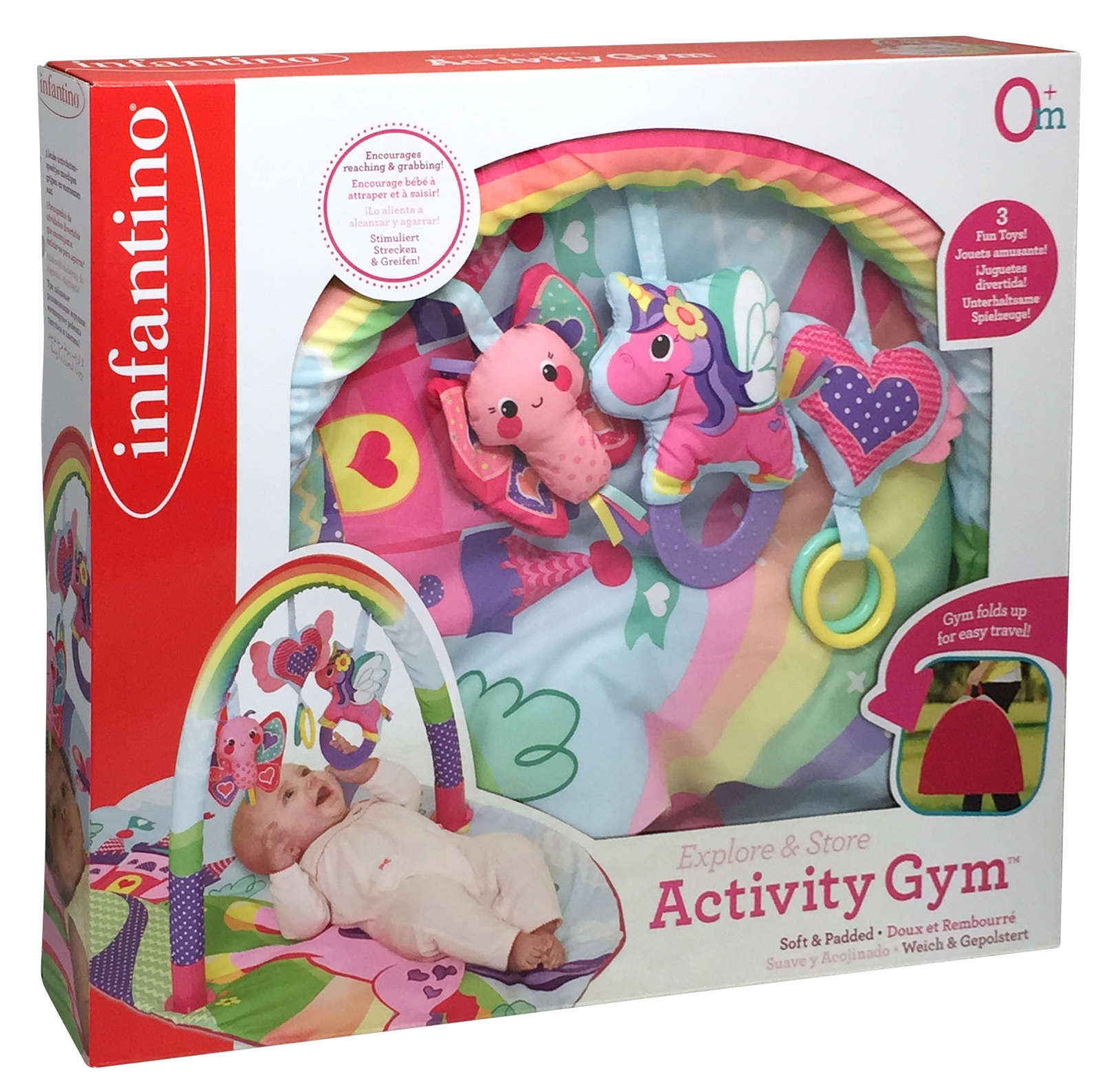 Active gymnastics, Infantino, Unicorn, 95 x 60 x 40 cm