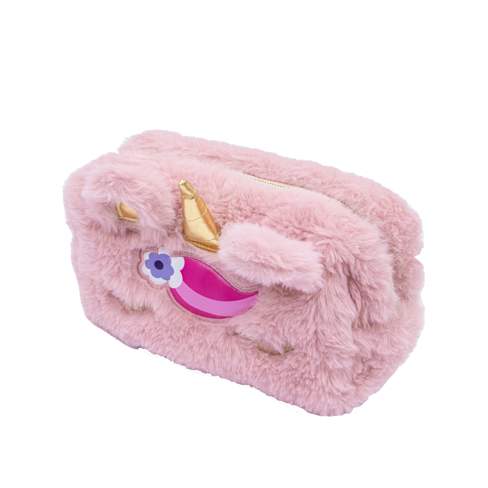 Несесер без аксесоари ASTRABAG Пухкав еднорог, 19 × 9 × 8 см