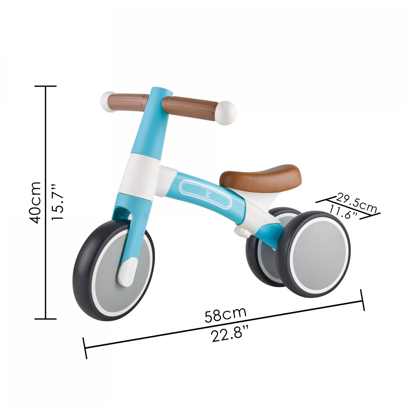 Първо балансиращо колело Hape Vespa, Светло синьо